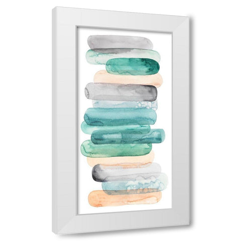 Pastel Matchsticks I White Modern Wood Framed Art Print by Popp, Grace