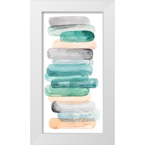 Pastel Matchsticks I White Modern Wood Framed Art Print by Popp, Grace