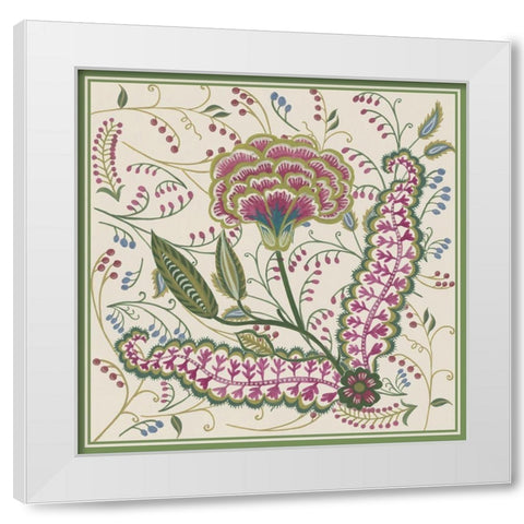 Chintz Composition I White Modern Wood Framed Art Print by Wang, Melissa