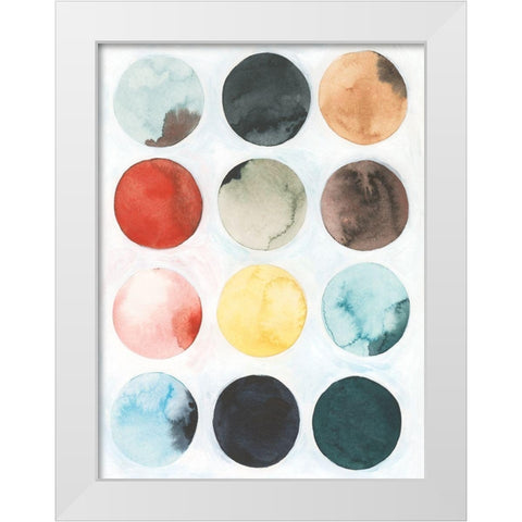 Pastel Satellite II White Modern Wood Framed Art Print by Popp, Grace