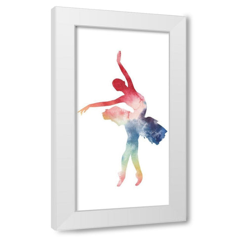 Ballerina Beam I White Modern Wood Framed Art Print by Popp, Grace