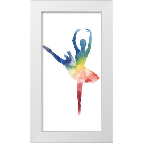 Ballerina Beam III White Modern Wood Framed Art Print by Popp, Grace