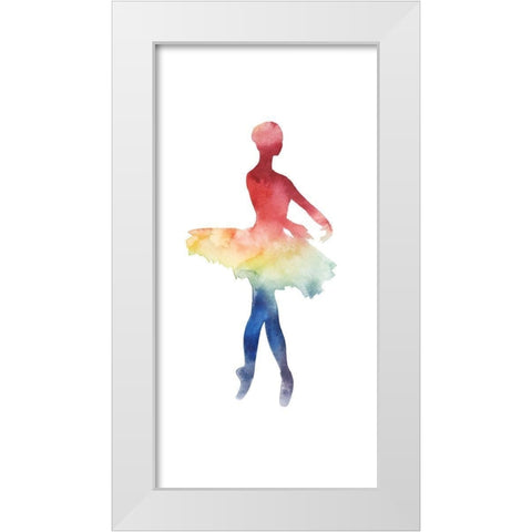 Ballerina Beam IV White Modern Wood Framed Art Print by Popp, Grace