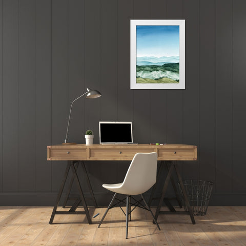 Crystal Landscape I White Modern Wood Framed Art Print by Popp, Grace
