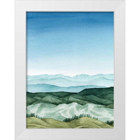 Crystal Landscape I White Modern Wood Framed Art Print by Popp, Grace