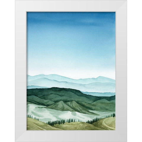 Crystal Landscape II White Modern Wood Framed Art Print by Popp, Grace