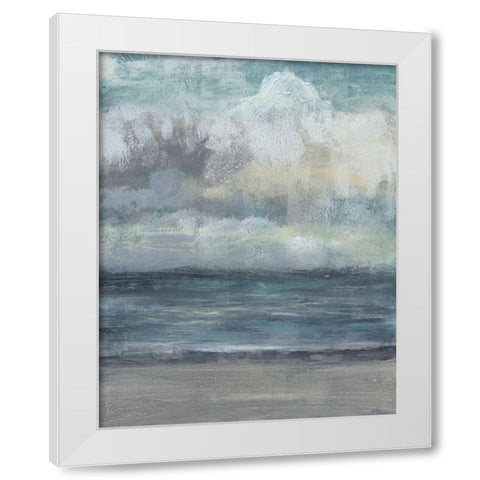 Beach Rise II White Modern Wood Framed Art Print by Goldberger, Jennifer