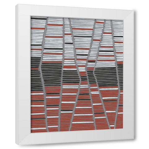 Recursion I White Modern Wood Framed Art Print by Lam, Vanna