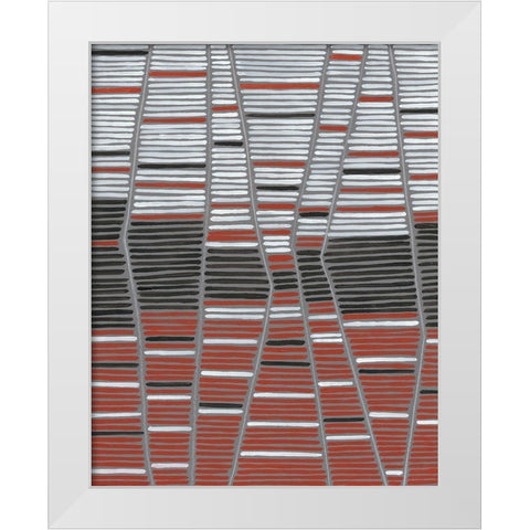 Recursion I White Modern Wood Framed Art Print by Lam, Vanna