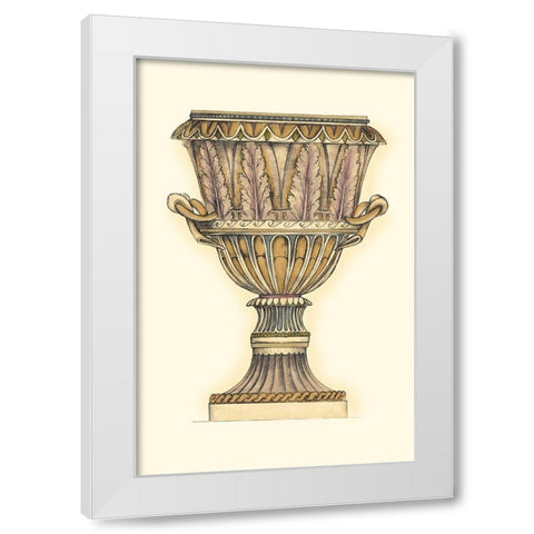 Dusty Urn Sketch II White Modern Wood Framed Art Print by Goldberger, Jennifer