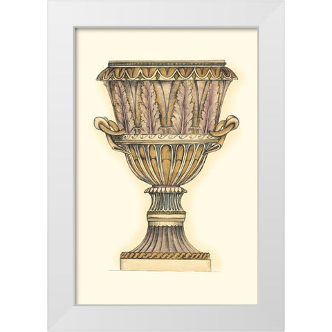 Dusty Urn Sketch II White Modern Wood Framed Art Print by Goldberger, Jennifer
