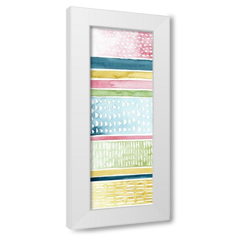 Pastel Strata I White Modern Wood Framed Art Print by Popp, Grace