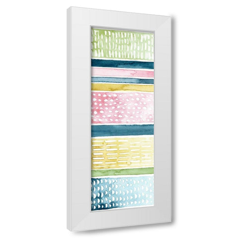 Pastel Strata II White Modern Wood Framed Art Print by Popp, Grace