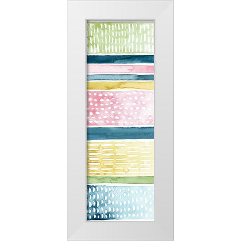 Pastel Strata II White Modern Wood Framed Art Print by Popp, Grace