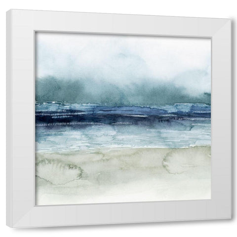 Mariners Mist I White Modern Wood Framed Art Print by Popp, Grace