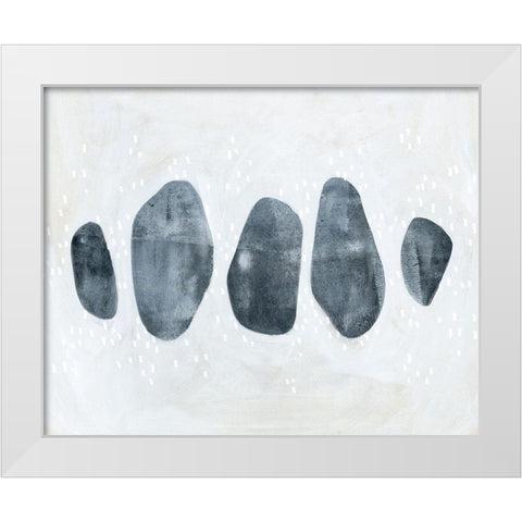 Stone Collection I White Modern Wood Framed Art Print by Scarvey, Emma