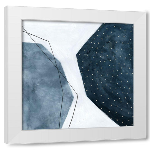 Adjacent Abstraction II White Modern Wood Framed Art Print by Scarvey, Emma