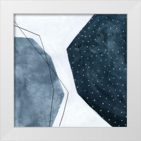 Adjacent Abstraction II White Modern Wood Framed Art Print by Scarvey, Emma