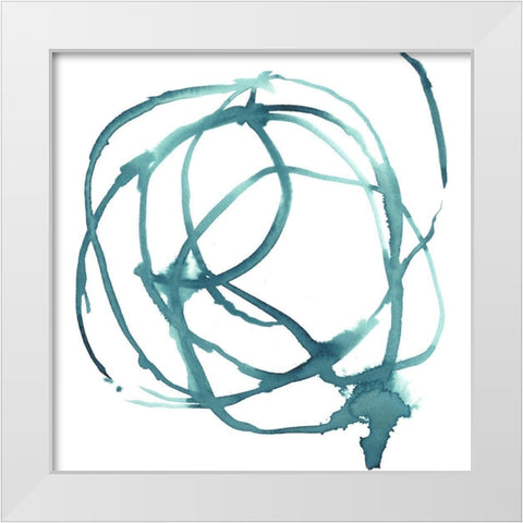 Dizzy II White Modern Wood Framed Art Print by Parker, Jennifer Paxton