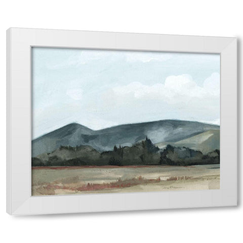 Farmhouse View I White Modern Wood Framed Art Print by Scarvey, Emma