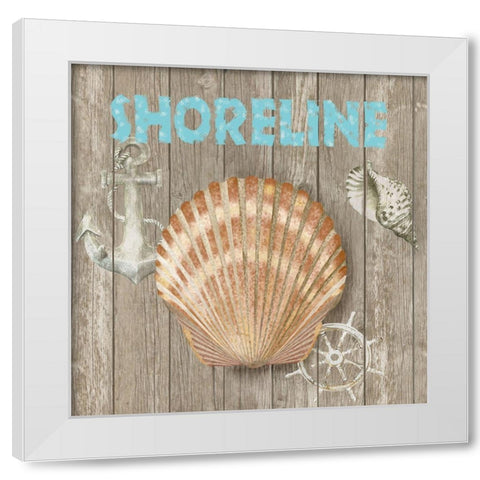 High Tide Shoreline II White Modern Wood Framed Art Print by Reynolds, Jade