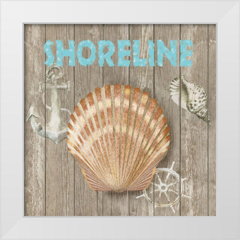 High Tide Shoreline II White Modern Wood Framed Art Print by Reynolds, Jade