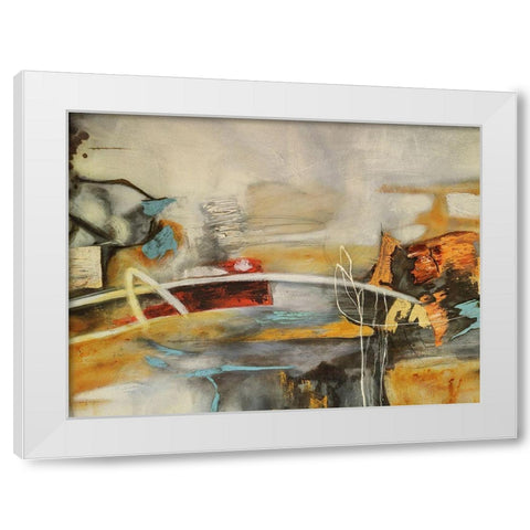 Composicion I White Modern Wood Framed Art Print by Villarreal, Gabriela