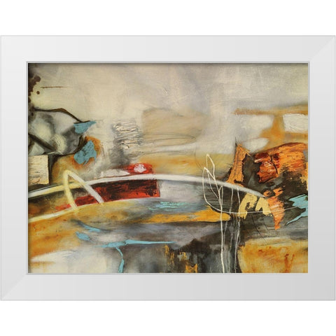 Composicion I White Modern Wood Framed Art Print by Villarreal, Gabriela