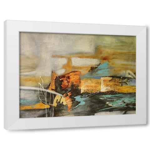 Composicion II White Modern Wood Framed Art Print by Villarreal, Gabriela