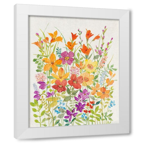 Hot Summer Mix I White Modern Wood Framed Art Print by OToole, Tim