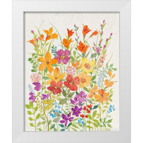 Hot Summer Mix I White Modern Wood Framed Art Print by OToole, Tim