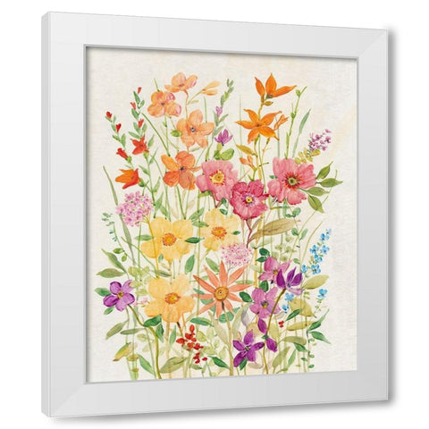 Hot Summer Mix II White Modern Wood Framed Art Print by OToole, Tim