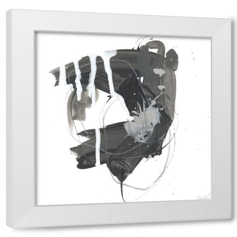 Gray Scale II White Modern Wood Framed Art Print by Vess, June Erica