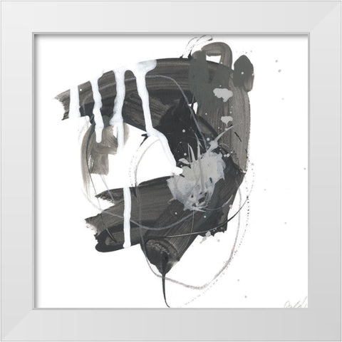 Gray Scale II White Modern Wood Framed Art Print by Vess, June Erica
