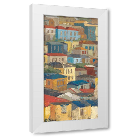 Primary Rooftops II White Modern Wood Framed Art Print by Meagher, Megan
