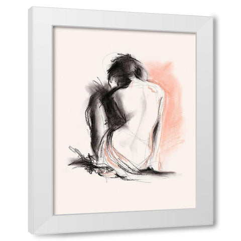 Figure Gesture IV White Modern Wood Framed Art Print by Parker, Jennifer Paxton