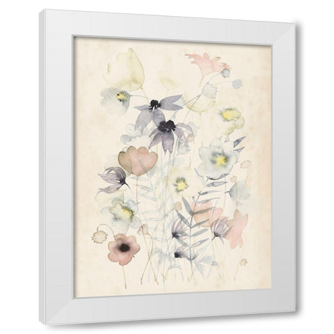 Garden Whisper II White Modern Wood Framed Art Print by Popp, Grace