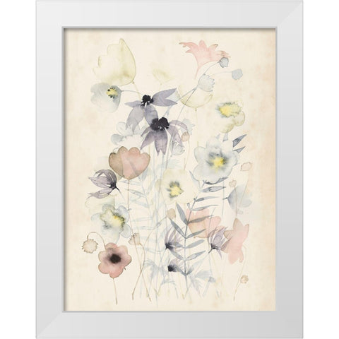Garden Whisper II White Modern Wood Framed Art Print by Popp, Grace