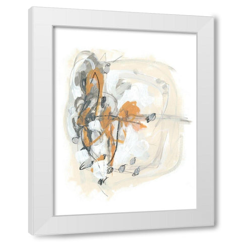 Spur I White Modern Wood Framed Art Print by Vess, June Erica