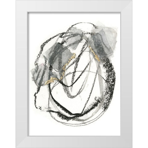 La Valses II White Modern Wood Framed Art Print by Borges, Victoria