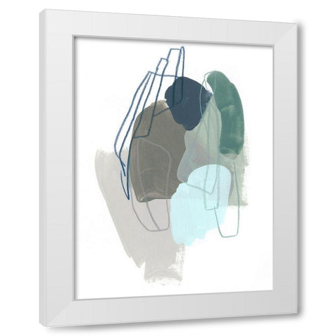 Coda II White Modern Wood Framed Art Print by Vess, June Erica