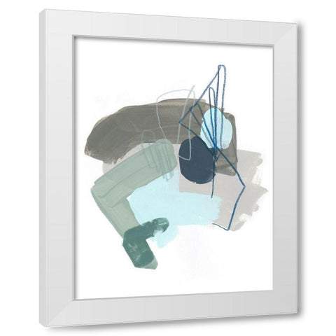 Coda VIII White Modern Wood Framed Art Print by Vess, June Erica