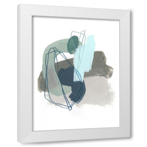 Coda IX White Modern Wood Framed Art Print by Vess, June Erica