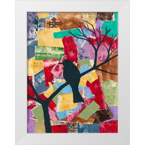 Shadow of Light II White Modern Wood Framed Art Print by Moore, Regina