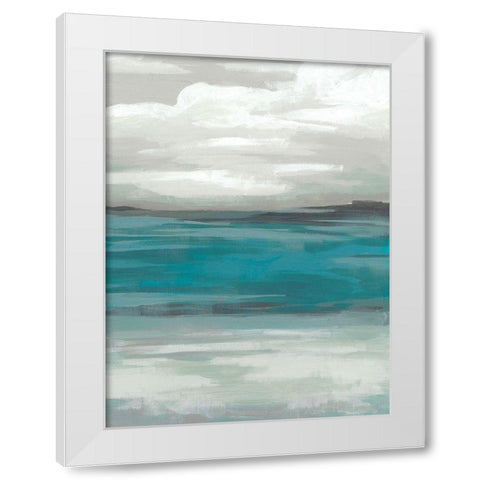 Storm Front I White Modern Wood Framed Art Print by Vess, June Erica