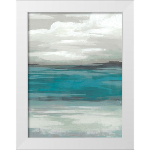 Storm Front I White Modern Wood Framed Art Print by Vess, June Erica