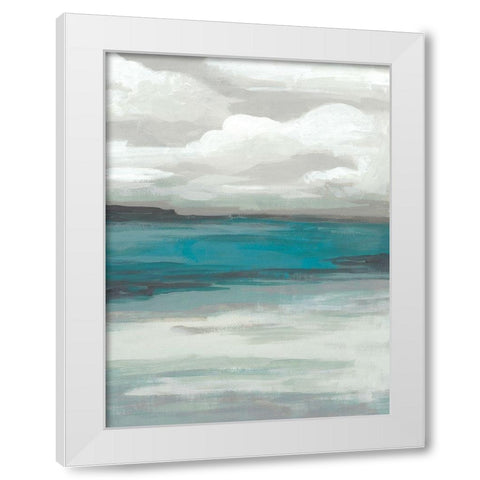 Storm Front II White Modern Wood Framed Art Print by Vess, June Erica
