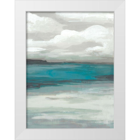 Storm Front II White Modern Wood Framed Art Print by Vess, June Erica