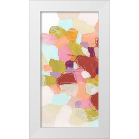 Color Cartography II White Modern Wood Framed Art Print by Vess, June Erica