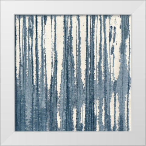 Indigo Muse II White Modern Wood Framed Art Print by Stramel, Renee W.